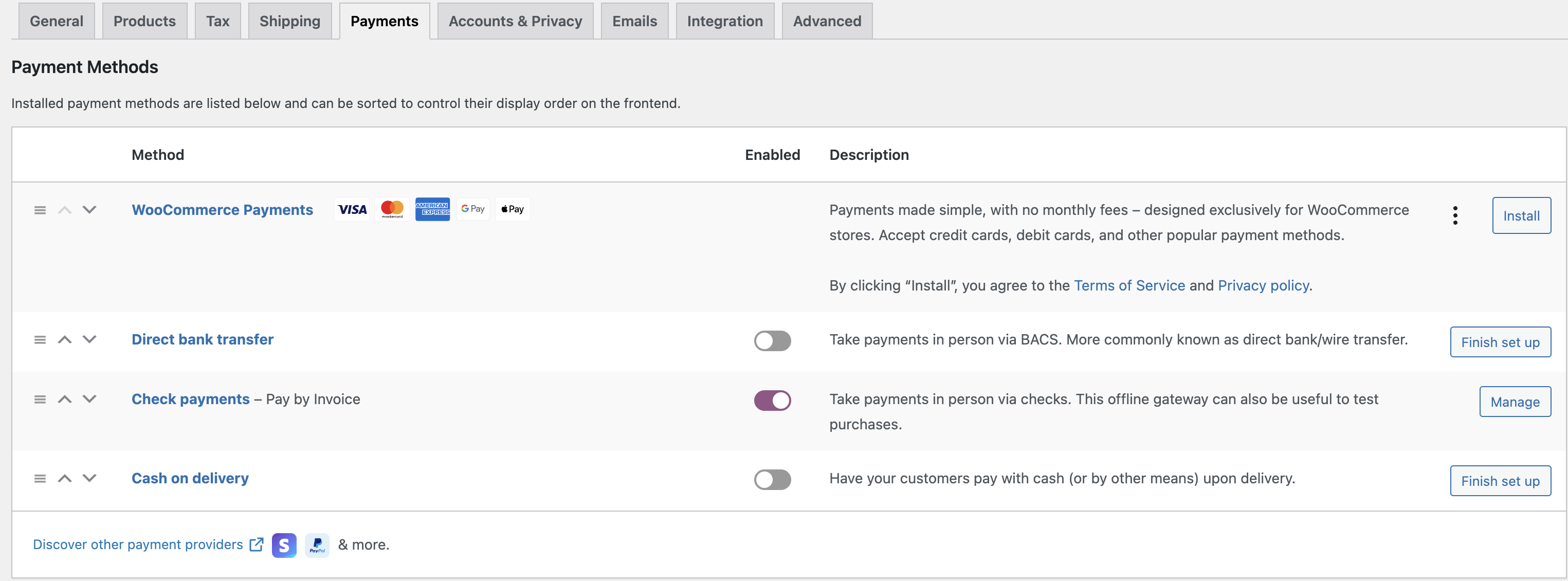 Pay by Invoice Activated